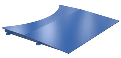 Vestil Steel Approach Ramp 48 In. x 48 In. 4,000 Lb. Capacity Blue For Use With Model SWA-70