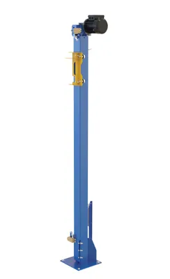 Vestil SWA-PMO-RF medium duty powered stretch wrap machine shown from an alternate angle