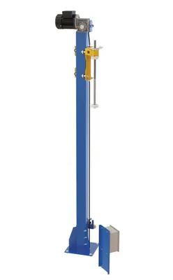 Vestil SWA-PMO-RF medium duty powered stretch wrap machine shown from an alternate angle