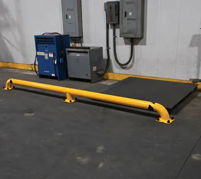 Vestil SWAC-144 wheel alignment curb shown from an alternate angle