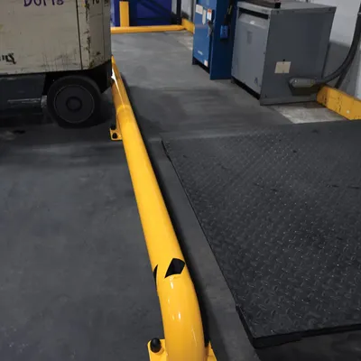 Vestil SWAC-144 wheel alignment curb shown from an alternate angle