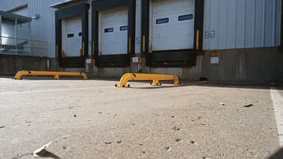 Vestil SWAC-92 wheel alignment curb shown from an alternate angle