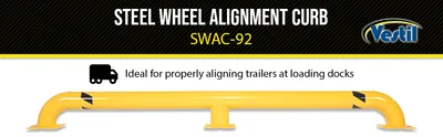 Vestil SWAC-92 wheel alignment curb feature highlights