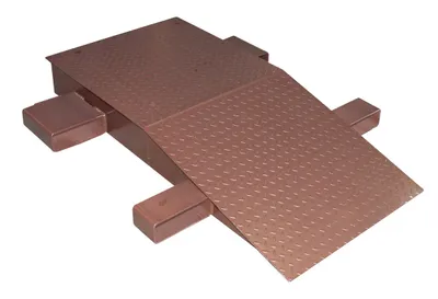 Vestil Steel Wheel Riser 60 In. x 24 In. x 10-1/4 In. 40,000 Lb. Capacity Brown