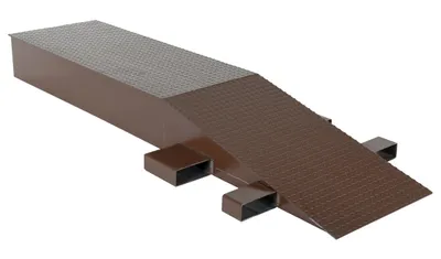 Vestil Steel Wheel Riser 96 In. x 24 In. x 10-1/4 In. 40,000 Lb. Capacity Brown