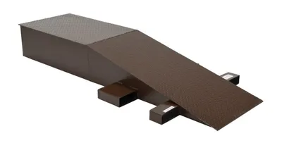 Vestil Steel Wheel Riser 84 In. x 24 In. x 12-1/4 In. 40,000 Lb. Capacity Brown
