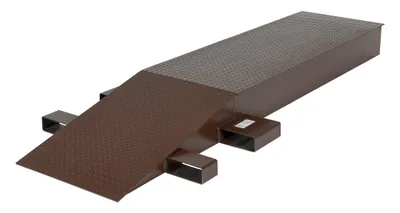 Vestil SWR-24-8-96 steel wheel riser shown from an alternate angle