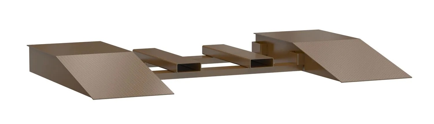 Vestil SWR-CPL-24-8-60 steel wheel riser with central fork pocket