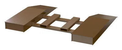 Vestil SWR-CPL-24-8-84 steel wheel riser with central fork pocket shown from an alternate angle