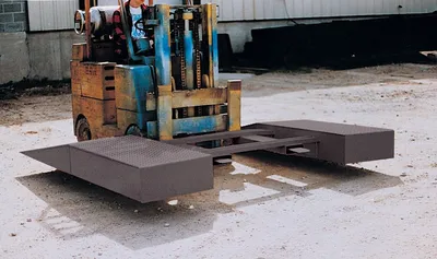Vestil Factory Installed Pickup Loop 36 In. x 54-5/8 In. Connects Steel Wheel Riser Units