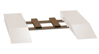 Vestil Factory Installed Pickup Loop 25 In. x 54-5/8 In. Connects Steel Wheel Riser Units
