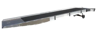 Vestil SY-208436-L aluminum yard ramp shown from an alternate angle