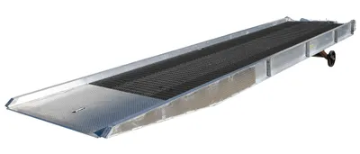 Vestil Aluminum/Steel Yard Ramp Grating 95 In. x 30 Ft. 25,000 Lb. Capacity Silver
