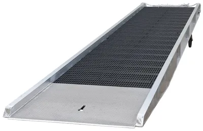 Vestil SY-307230 aluminum yard ramp shown from an alternate angle