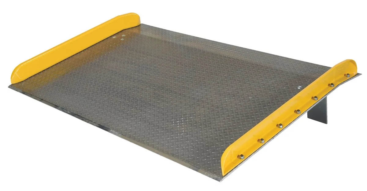 Vestil TAS-20-7260 aluminum truck dockboards with steel safety curb
