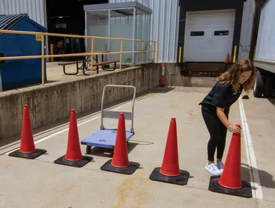 Vestil TC-30-5PK traffic cone shown from an alternate angle