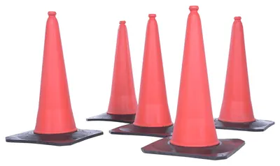 Vestil TC-30-5PK traffic cone shown from an alternate angle