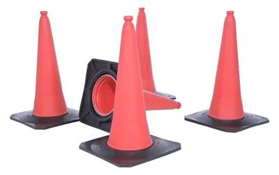 Vestil TC-30-5PK traffic cone shown from an alternate angle