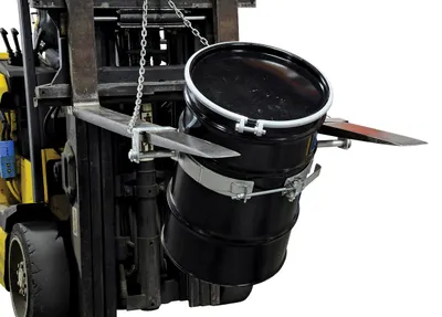 Vestil TDR-30-G tilting drum ring shown from an alternate angle