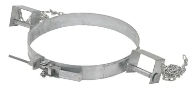 Vestil TDR-55-G tilting drum ring shown from an alternate angle