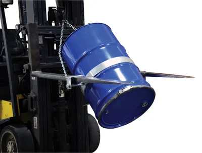 Vestil TDR-55-SS tilting drum ring shown from an alternate angle
