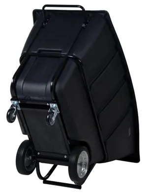 Vestil TDT-100-HD-BLACK tilt truck shown from an alternate angle