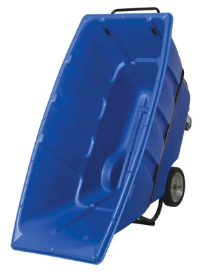 Vestil TDT-100-HD-BLUE tilt truck shown from an alternate angle
