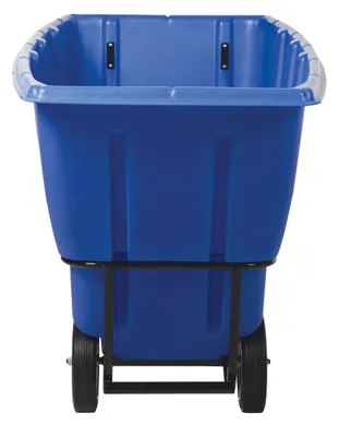 Vestil TDT-100-HD-BLUE tilt truck shown from an alternate angle