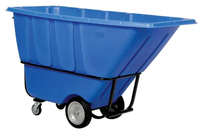 Vestil TDT-100-HD-BLUE tilt truck shown from an alternate angle