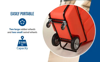 Vestil TDT-100-HD-RED tilt truck feature highlights