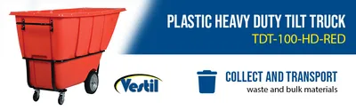 Vestil TDT-100-HD-RED tilt truck feature highlights