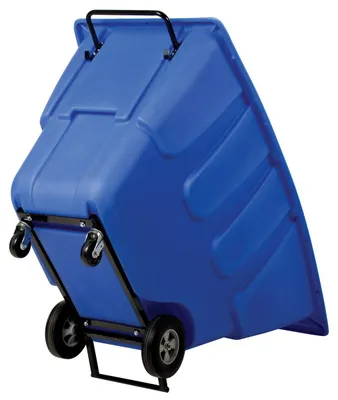 Vestil TDT-100-LD-BLUE tilt truck shown from an alternate angle