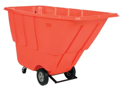 Vestil TDT-100-LD-RED tilt truck shown from an alternate angle