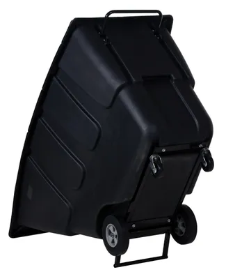 Vestil TDT-100-MD-BLACK tilt truck shown from an alternate angle