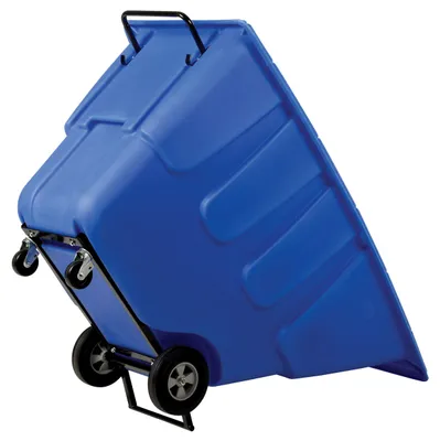 Vestil TDT-100-MD-BLUE tilt truck shown from an alternate angle