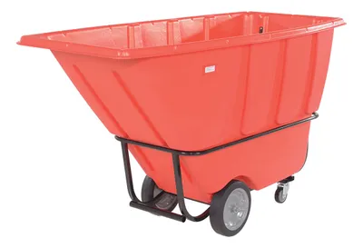 Vestil TDT-100-MD-RED tilt truck shown from an alternate angle