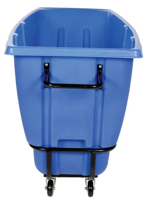Vestil TDT-50-HD-BLUE tilt truck shown from an alternate angle