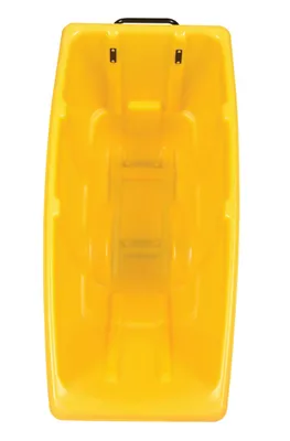 Vestil TDT-50-LD-YELLOW tilt truck shown from an alternate angle