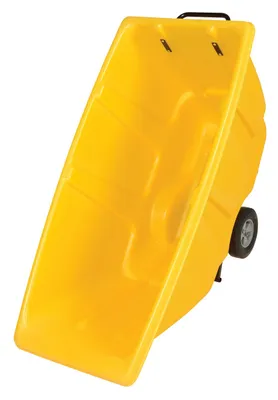 Vestil TDT-50-LD-YELLOW tilt truck shown from an alternate angle