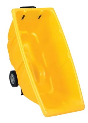 Vestil TDT-50-LD-YELLOW tilt truck shown from an alternate angle