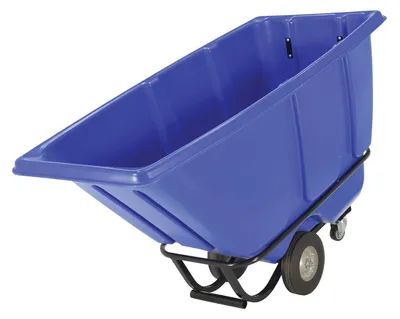 Vestil TDT-50-MD-BLUE tilt truck shown from an alternate angle
