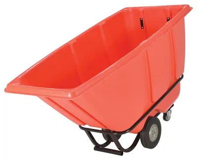 Vestil TDT-50-MD-RED tilt truck shown from an alternate angle