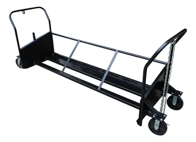 Vestil TH-CART-95 trash can cart shown from an alternate angle