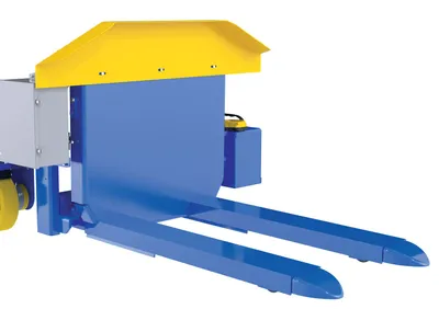 Vestil TM-CHUTE tilt master & tilt master straddle shown from an alternate angle
