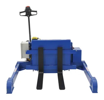Vestil TMS-40-DC-PTDS tilt master & tilt master straddle shown from an alternate angle