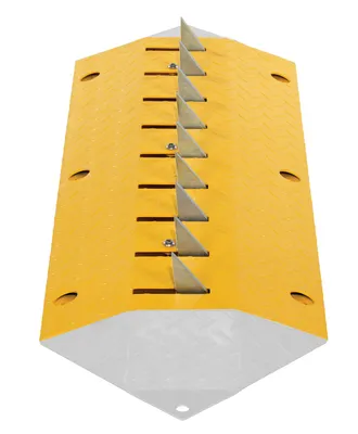 Vestil TSPIKE-39 spiked (anti-backup) speed bump shown from an alternate angle