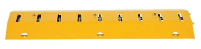 Vestil Steel Spiked Traffic Speed Bump 39" Wide 20 Ton Axle Load Capacity Yellow