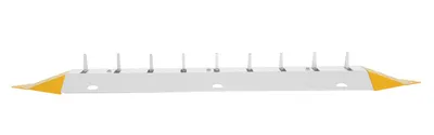 Vestil TSPIKE-EC spiked (anti-backup) speed bump shown from an alternate angle