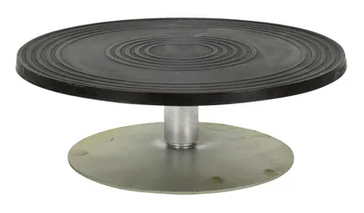 Vestil TT-12-4 heavy-duty manual turntable shown from an alternate angle