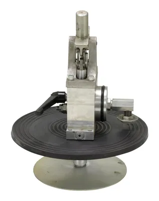 Vestil TT-12-4 heavy-duty manual turntable shown from an alternate angle